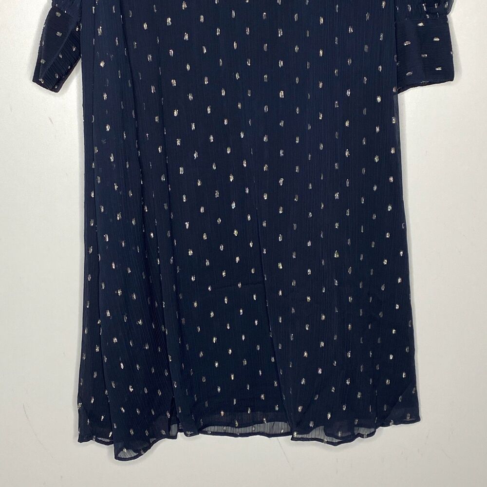 New Ann Taylor Lurex Clip Midi Dress Women's Size 10 Petite - Picture 5 of 9